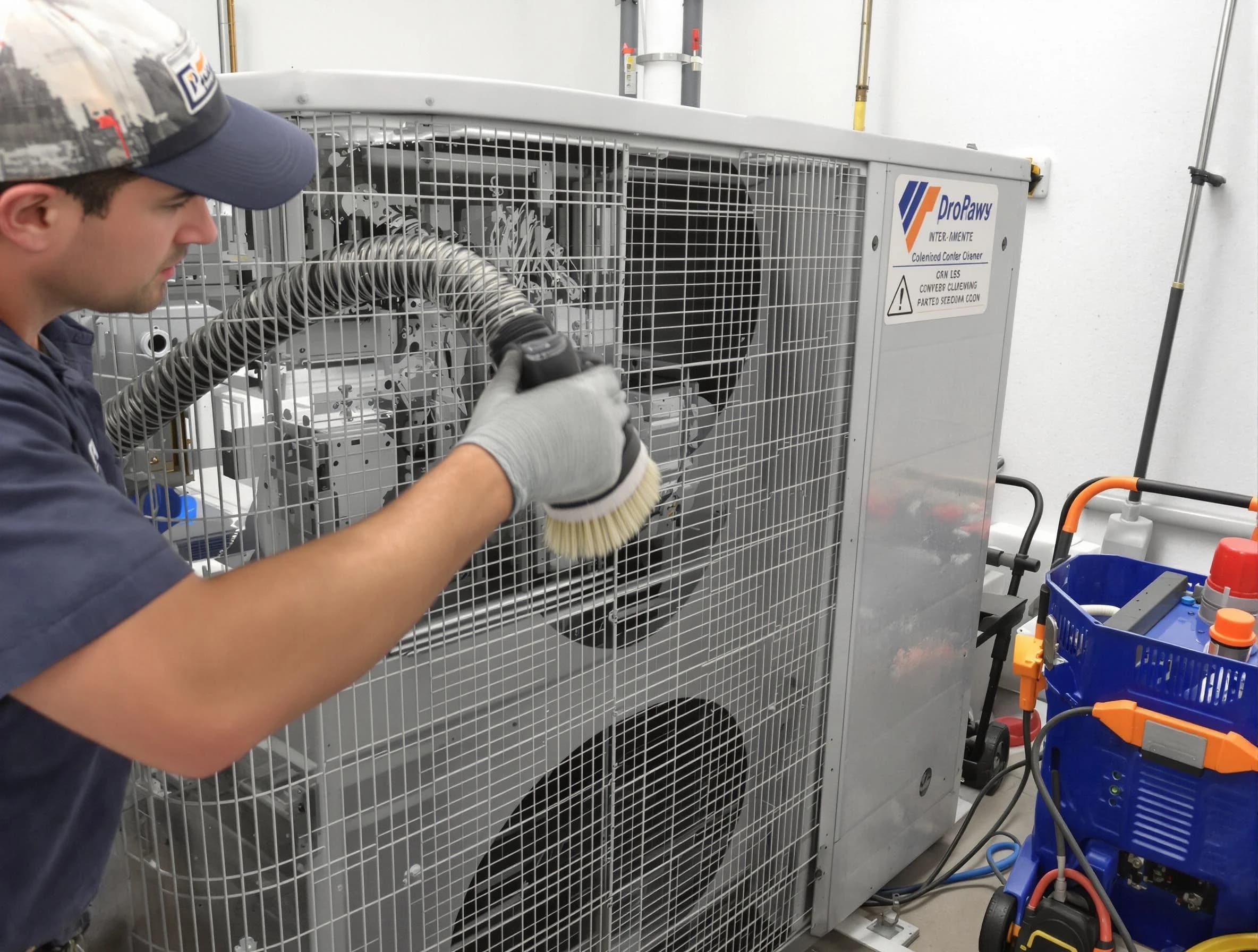 Pinson Air Duct Cleaning specialist performing precision AC coil cleaning for improved system performance in Pinson