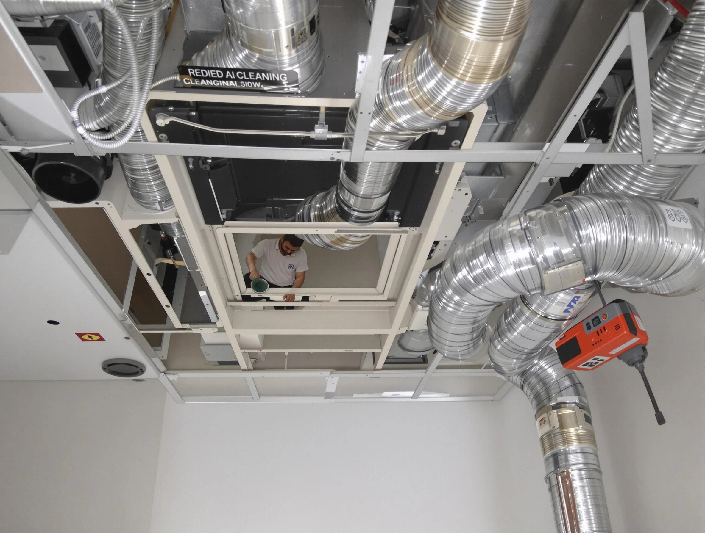 Pinson Air Duct Cleaning technician performing detailed central duct system cleaning in Pinson
