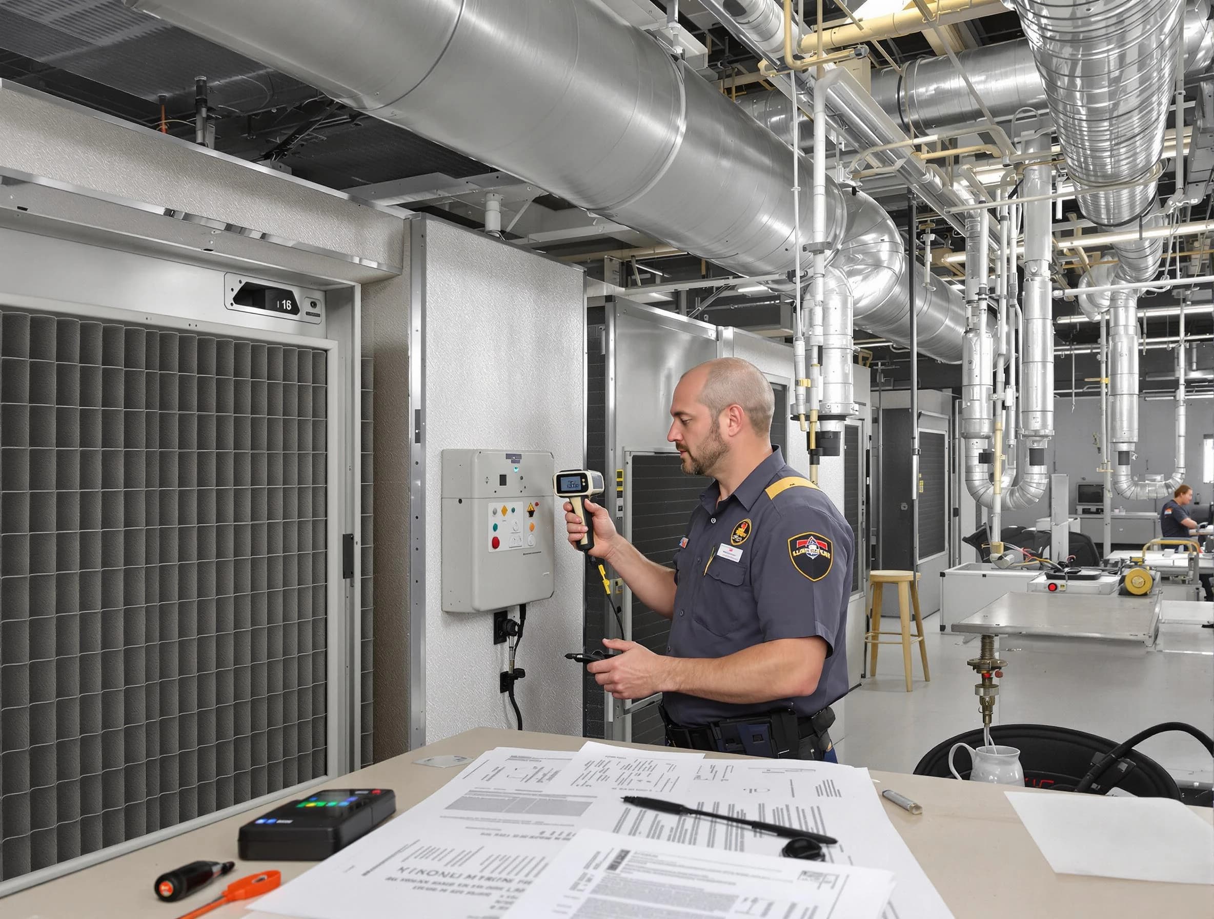 Professional filter system inspection by Pinson Air Duct Cleaning in Pinson