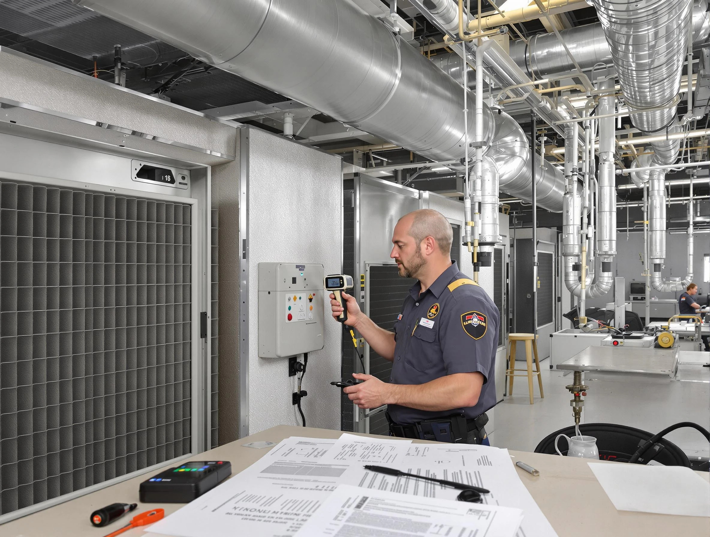 Professional filter system inspection by Pinson Air Duct Cleaning in Pinson