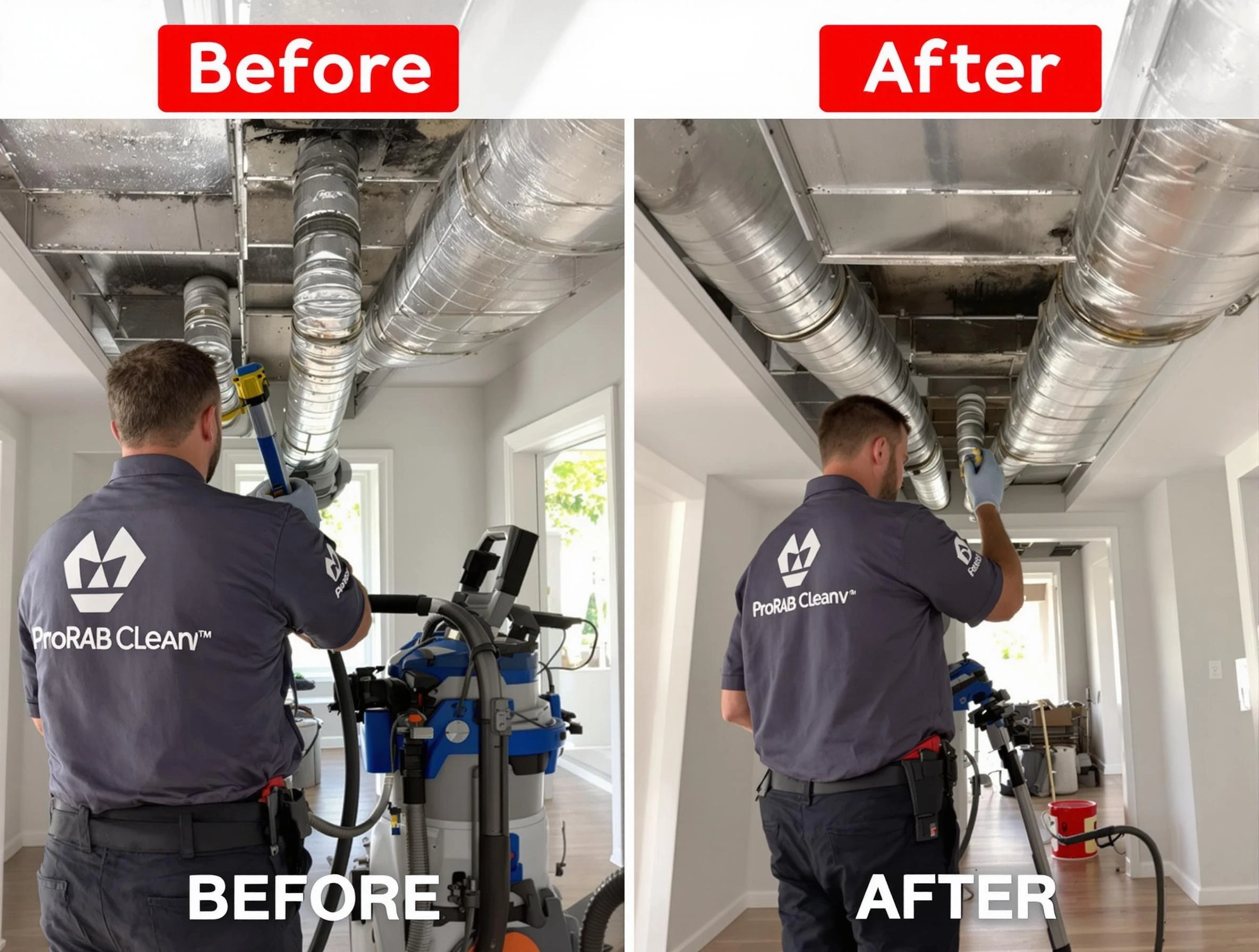 Pinson Air Duct Cleaning expert performing thorough residential duct cleaning in a Pinson home